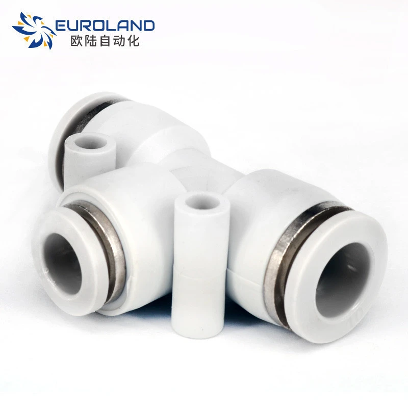 T Pneumatic hose fittings Quick joint, Quick connector Pneumatic fitting (PCF modle )supply by Manufacture