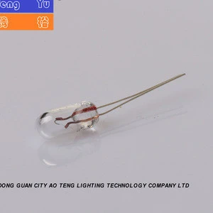 T1/2 Wire Ended warm white indicator light bulb 12v 1.2w
