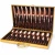 Import Table Spoon Set Stainless Steel Cutlery Set 36pcs With Wooden Box Gold Luxury Cutlery Set from China