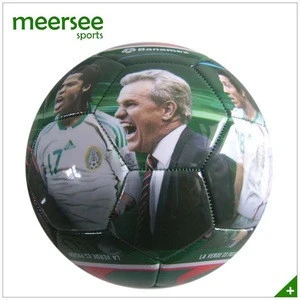 Team sports player photo printed size 5 PVC soccer ball