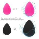 Teardrop Cosmetic Sponge Pu Egg Puff Blender Makeup Sponge Puff For Beauties