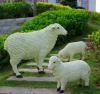 The Lovely Resin Fiberglass Sheep Family Statue Sculptures For Decoration
