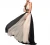 Import The New Fashion V-neck Backless Contrast Color Long Style Evening Dress For Women from China