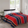 The  quilt is made of simple home textile with horizontal pattern wash and cotton filling solid quilt