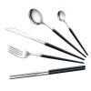 Thick 304 Stainless Steel Polished Fork Knife Spoon Chopsticks Kit Nontoxic Dinnerware Set