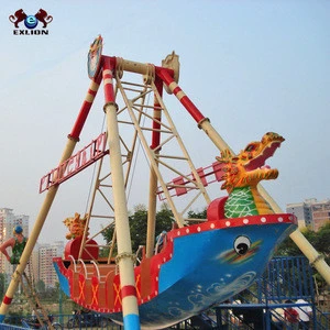 Thrilling outdoor games amusement park big pirate ship hot sale popular in adults