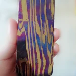 Titanium Damascus Rods and sheet