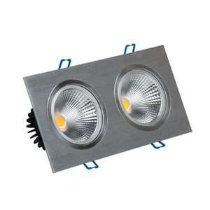 top quality 2*6w high brightness square downlight double 6w COB led downlight