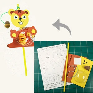 tp055 Making Squirrel Children Kids Educational DIY Handmade Craft Toy Art Kit from Korea