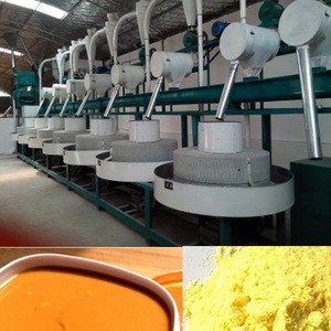 Traditional green healthy stone flour mill