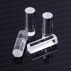 transparent small quartz glass solid cylinder rod