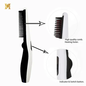 Travel Use Rechargeable Hair Straightener Electric Hair Curler Beard Straightener For Men Beard And Hair