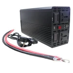 truck inverter double display dc 12v 24V to ac 110V 220v 1000w modified sine wave inverter with battery charger function