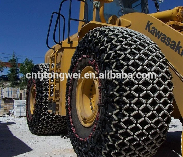 Tyre chain for motor grader and wheel loader in mining indurstry
