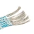 Import UL2468 Blue and White Cable 24AWG PVC Insulation Copper Core 6p 8p 9p 10p 11p Connection Flat Ribbon Speaker Wire Cable from China