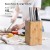 Import Unique Design Customized Kitchen Space Saver Holder Universal Eco-Friendly Bamboo Knife Block With Slot from China