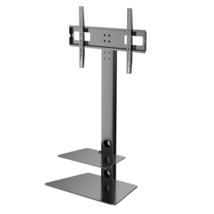Universal Floor TV Stand with Mount and Audio Shelf for 32 to 60 inch LCD LED OLED QLED Flat Panel and Curved TVs