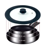 universal skillet lid 12 frying pan lid calphalon replacement lid for cookware