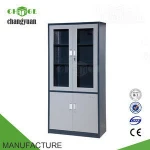 Up swing glass door steel hospital pharmacy cabinet