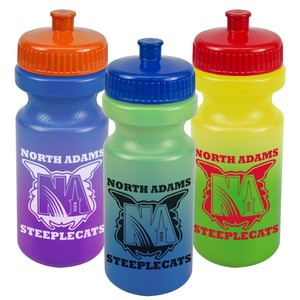 USA Made 21 oz Color Change Bike Bottle - changes color with ice cold liquids, BPA-free and comes with your logo