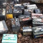 Used battery scrap