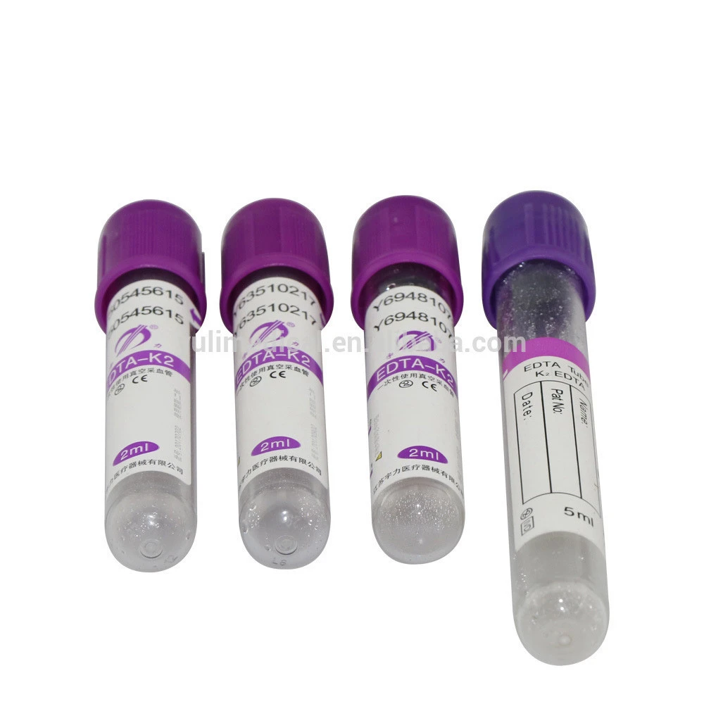 Vacuum capillary blood collection 1-10ml edta test tubes