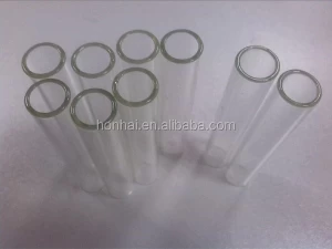 various sizes of transparent laboratory glass test tube
