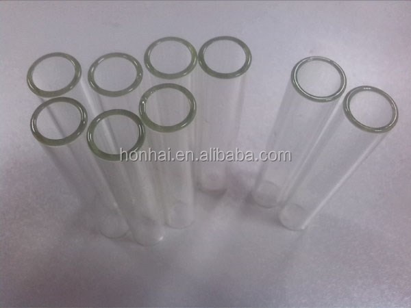 various sizes of transparent laboratory glass test tube