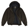 Victory Outfitters Men&#39;s Zip Up Hooded Work Wear Canvas Jacket - Black / Brown / Duck