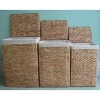 Vietnam crafts Home basket Best selling Water Hyacinth Laundry Hamper, laundry basket, S/3 New product