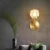 Import Vintage Antique Brass Color  LED Wireless Remote Control Loft Wall Lamp from China