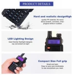 Walkie Talkie Professional CB Radio Station Transceiver 5W VHF UHF Portable UV 5R Hunting Ham Radio