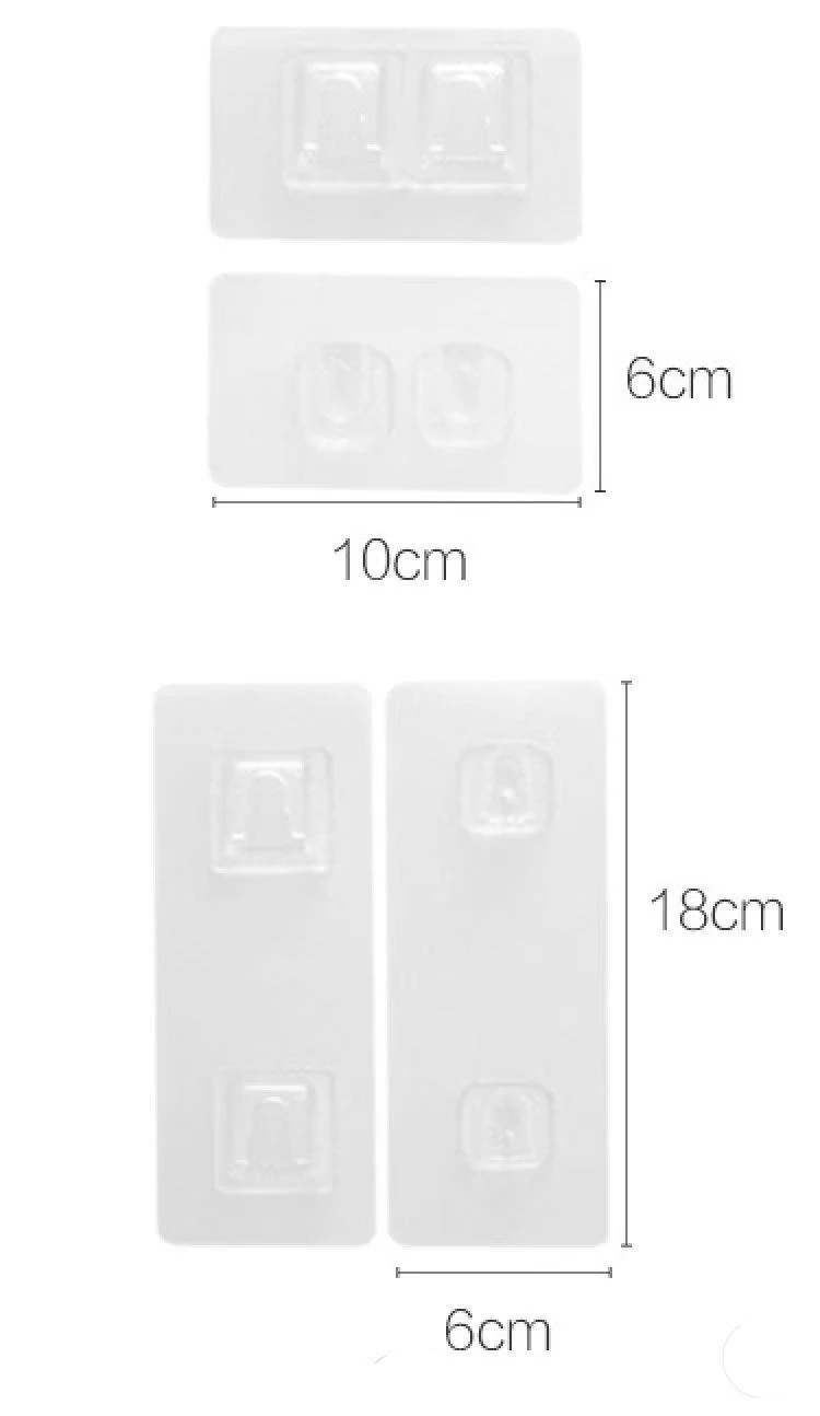 Wall Hanger Transparent Suction Cup Sucker Double-Sided Adhesive Hanger Strong Transparent Wall Hook