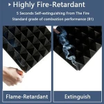 Wall Insulation Decoration Soundproof Panel Cinema Studio Office Cotton Padding Material Soundproof Wedges Acoustic Foam Tiles