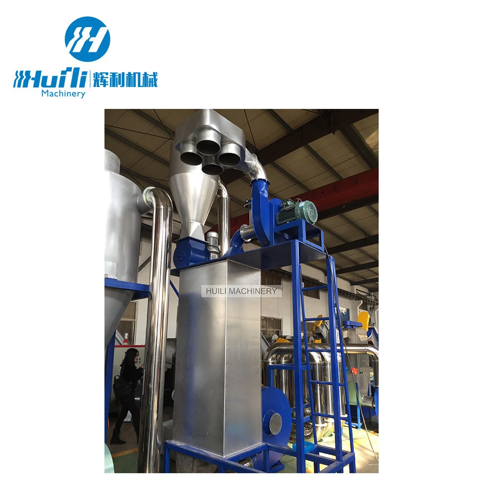 Waste PP PE PET Plastic bottle washing recycling machine for Polyester staple fiber