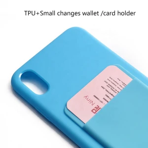 waterproof and anti-scractch TPU card slot phone case  for  iphone xs case