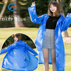 waterproof customized single person poncho reflect EVA adult raincoat
