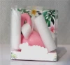 Wedding Christmas Halloween Easter Birthday Party Home Decorations Pink Paraffin Beeswax Flameless Art Candle Flamingo Candle