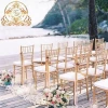 Wedding design  aluminum hotel dining chair with PU leather