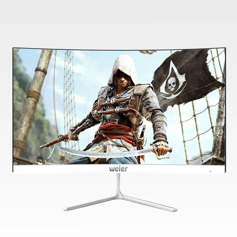 weier 24inch 4K Led Gaming Monitor 144Hz curved screen Computer Monitor