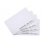 White Blank 125khz TK4100 PVC RFID Chip Card for Access Control