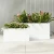 Import White Rectangular Waterproof Outdoor Planters Boxes Garden Pots And Planters Nursery Pots from China