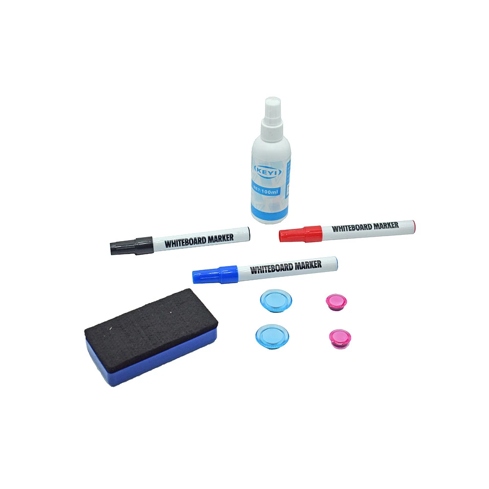 Whiteboard dry erasable whiteboard refillable marker with erase marker set
