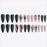wholesale 24pcs/box false nail tip new fashion press on nails