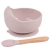 Import Wholesale Baby Bowl And Spoon Food Grade Silicone Baby Feeding Plate from China