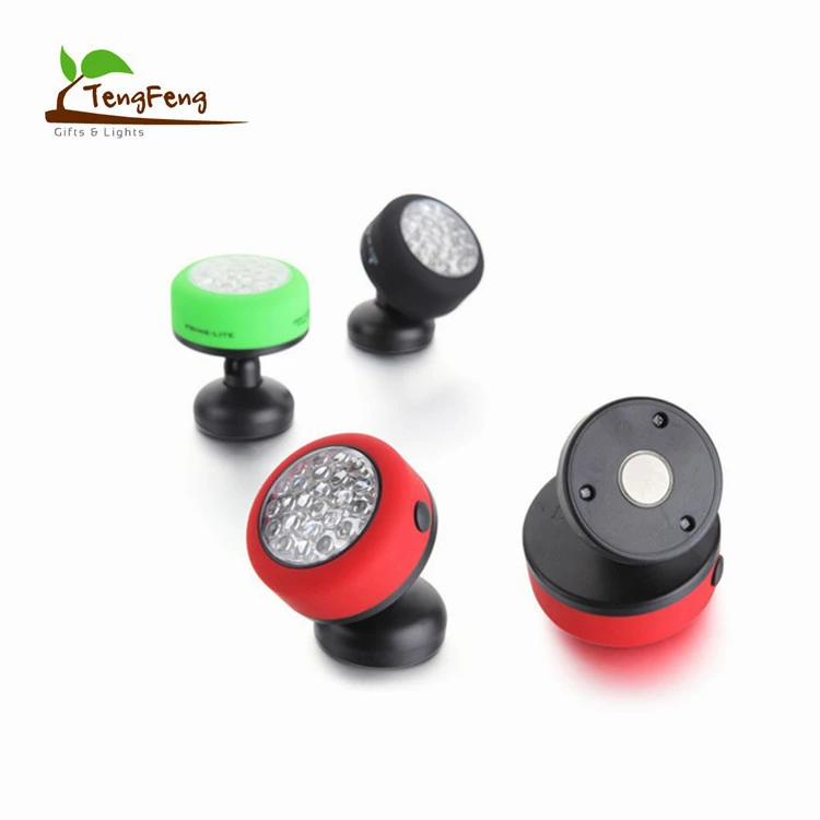 Wholesale Battery Powered Rotating Round 24 Led Work Light With Magnetic Base