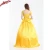 Import wholesale Beauty and the Beast cospaly yellow princess Belle Palace Dancing Dress Halloween Costume from China