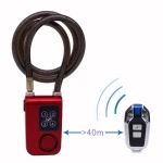 Wholesale Bicycle smart lock Alarm 110db electric scooter keyless anti-theft bicycle cable lock  e bike accessories