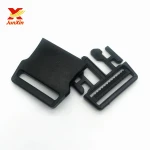 Wholesale black flat adjustable fashion buckle release quick buckle