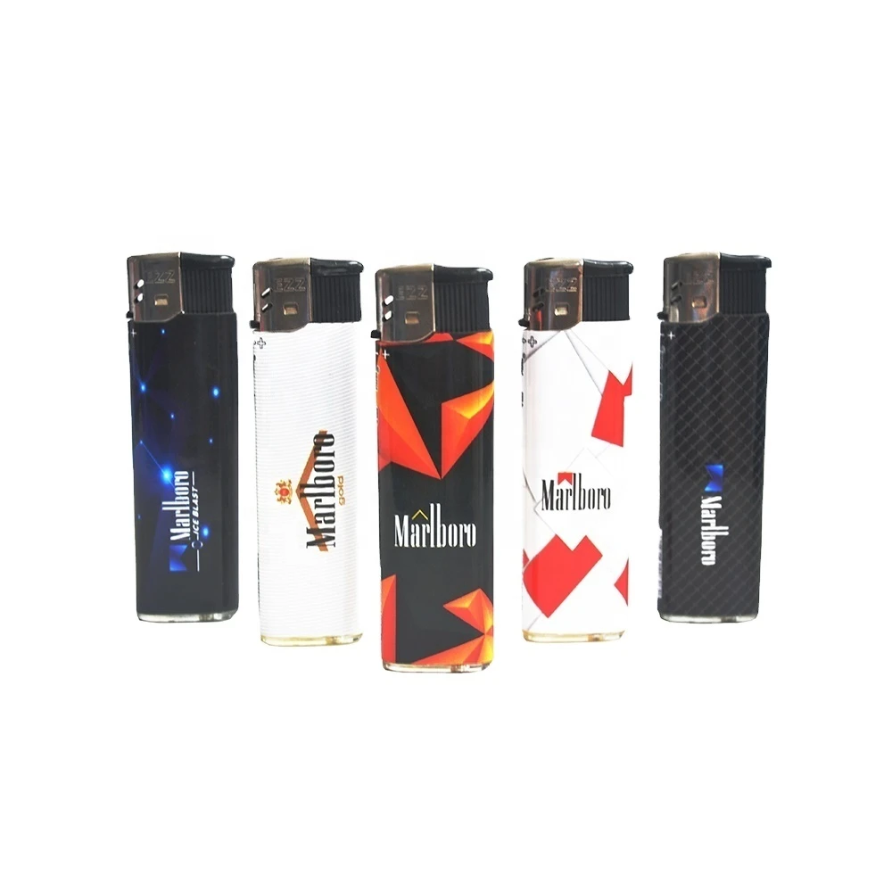 Wholesale Black Plastic Supplier Gas Refillable Smoking Flame Lighter
